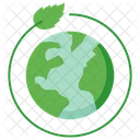 Earth Global Leaves Icon