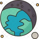 Earth Eclipse Globe Icon