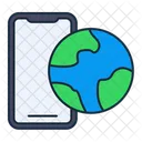 Earth Phone Mobile Icon