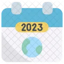 Earth 2023 Calendar Symbol