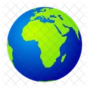 Planet Globe Mediterranean Icon