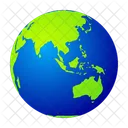Planet Globe Australia Icon