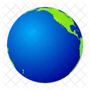 Planet Globe North America Icon