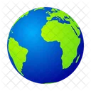 Planet Globe Atlantic Icon