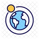 Earth Moon Orbit Icon