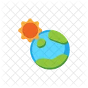 Earth And Sun Icon