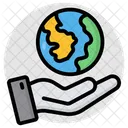 Earth Care Planet Care Universe Care Icon