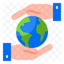 Earth Care Global Care Earthday Icon