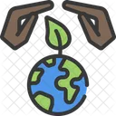 Earth Care Earth Hands Icon