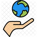 Earth Care Global Day Earth Day Icon