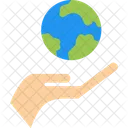 Earth Care Global Day Earth Day Icon