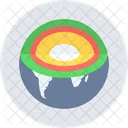 Earth Core Earth Layers Icon