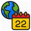 Earth Day Calendar Earth Icon