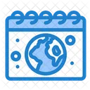 Earth Day Eco Day Globe Icon