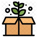 Earth Day Green Box Icon