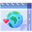 Earth Day World Globe Icon