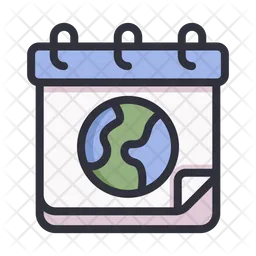 Earth day calendar  Icon