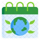 Earth Day Calendar Day Icon