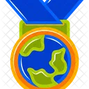 Earth day medal  Icon