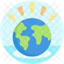Earth Depletion Depletion Water Icon