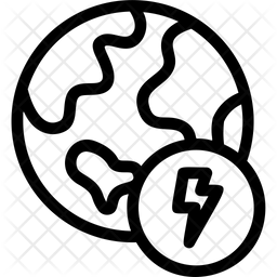 Earth Energy Icon Of Line Style Available In Svg Png Eps Ai Icon Fonts