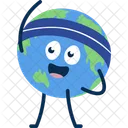 Earth Character Global Warming Symbol