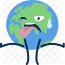 Earth Character Global Warming Symbol