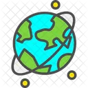 Earth Explosion Destroyed Planet Space Icon