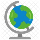 Earth Globe Planet School Icon