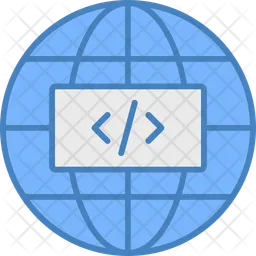 Earth Globe Code  Icon