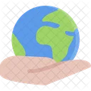 Earth Hand Ecology Icon