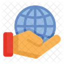 Earth Ecology Hand Icon