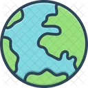 Earth Spherical Celestial Icon