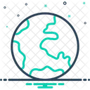 Earth Spherical Celestial Icon