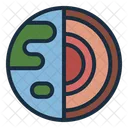 Earth Layer Global Planet Icon