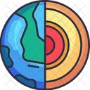 Earth Layer Geology Geography Icon