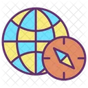 Mnavigation Compass Earth Map Earth Map Global Map Icon