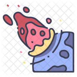 Earth Meteorite Icon Of Colored Outline Style Available In Svg Png Eps Ai Icon Fonts