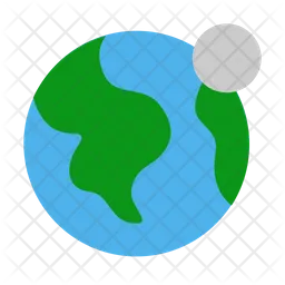 Earth Moon  Icon