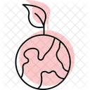 Earth Nature Color Shadow Thinline Icon Icon