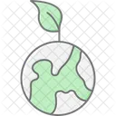 Earth Nature Lineal Color Icon Icon