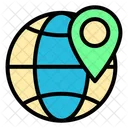 Earth Navigation Indicator Globe Icon