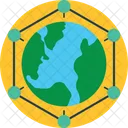Earth Networking Globe Network Community Icon