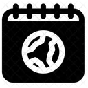 Earth On Calendar  Icon
