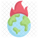 Earth On Fire  Icon