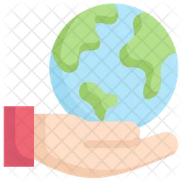 Earth On Hand  Icon