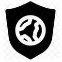 Earth On Shield  Icon