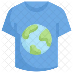 Earth On T Shirt  Icon