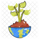 Plant Earth Globe Icon