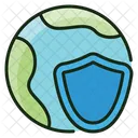 Protection Shield Earth Icon